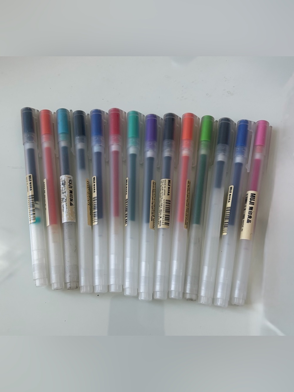 Assorted Muji 0.38 mm Pens